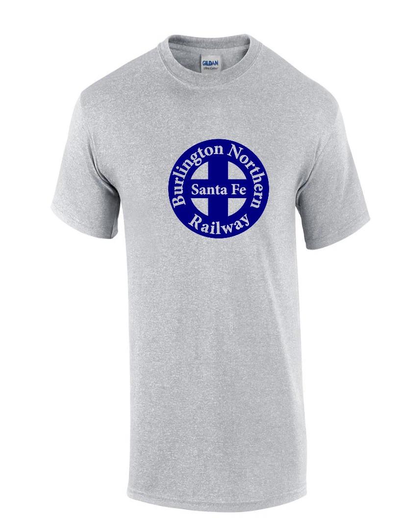 

Vintage BNSF T-Shirt RETRO Railroad TRAIN Navy Blue Sport Gray Tee Shirt S-5XL 3XL
