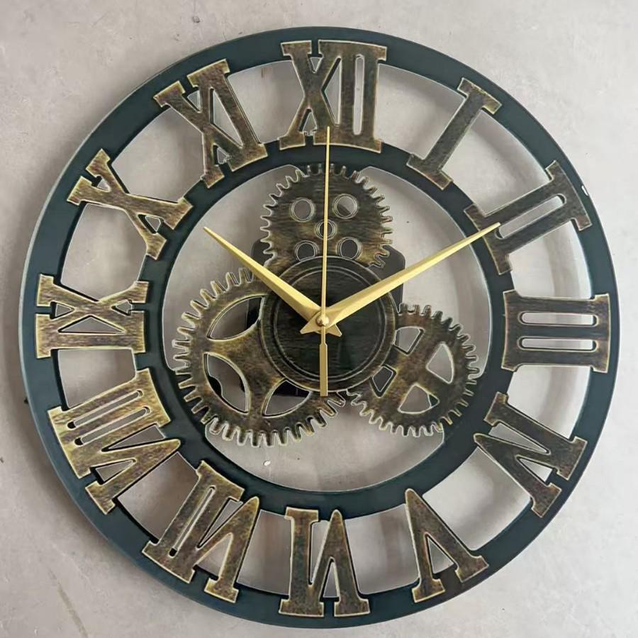 Nordic Minimalist Wood Grain Acrylic Silent Wall Clock for Living Room Decor