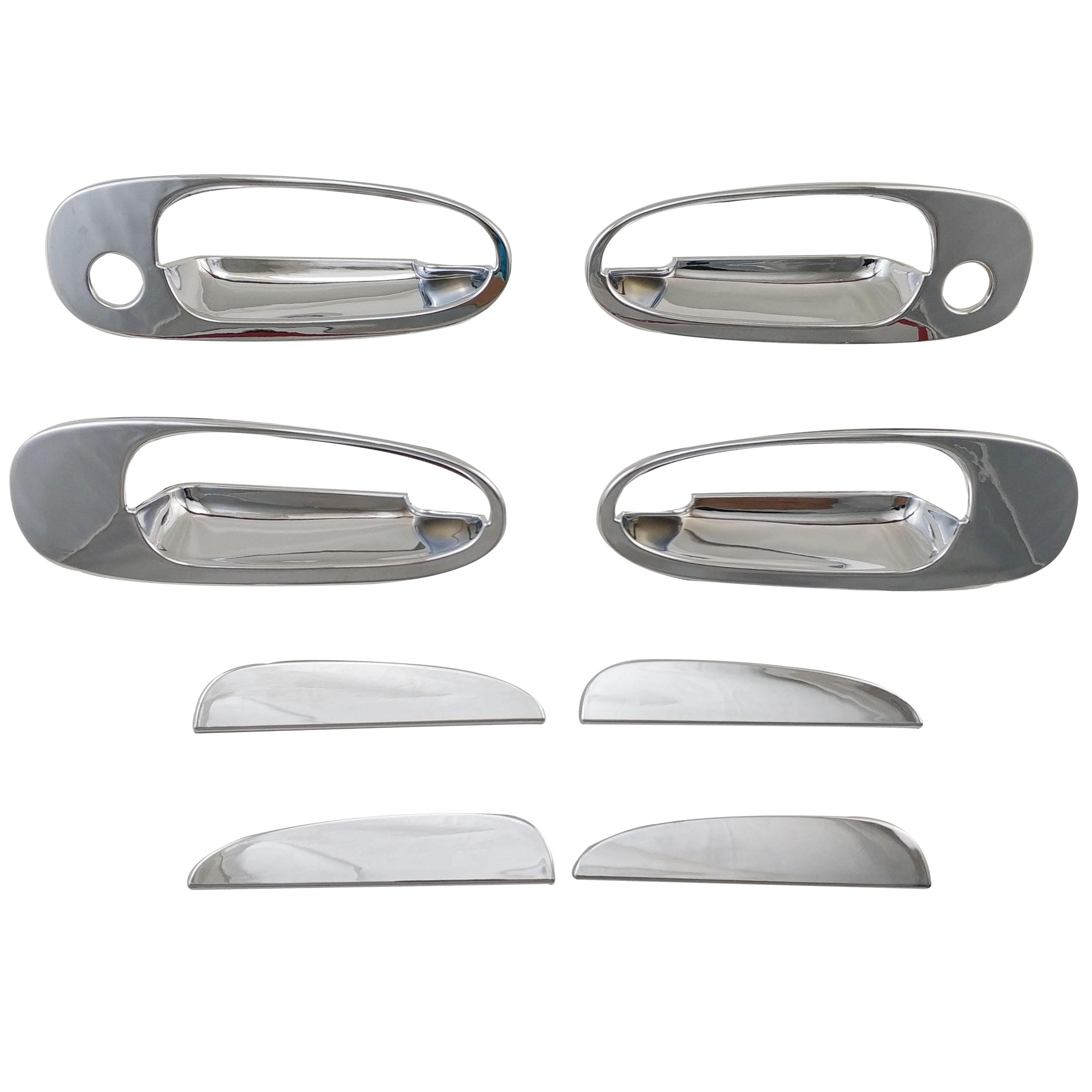 Door Handle Bowl Cover For Toyota RAV4 RAV 4 1996 1997 1998 1999 2000 Chrome Accessories Plated Trim Paste Style Chrome Silver