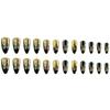 24Pcs Press On Nail Almond Glues On Nail French Fake Nail Designs False Nail Artificial Nail Gifts for Women Girls