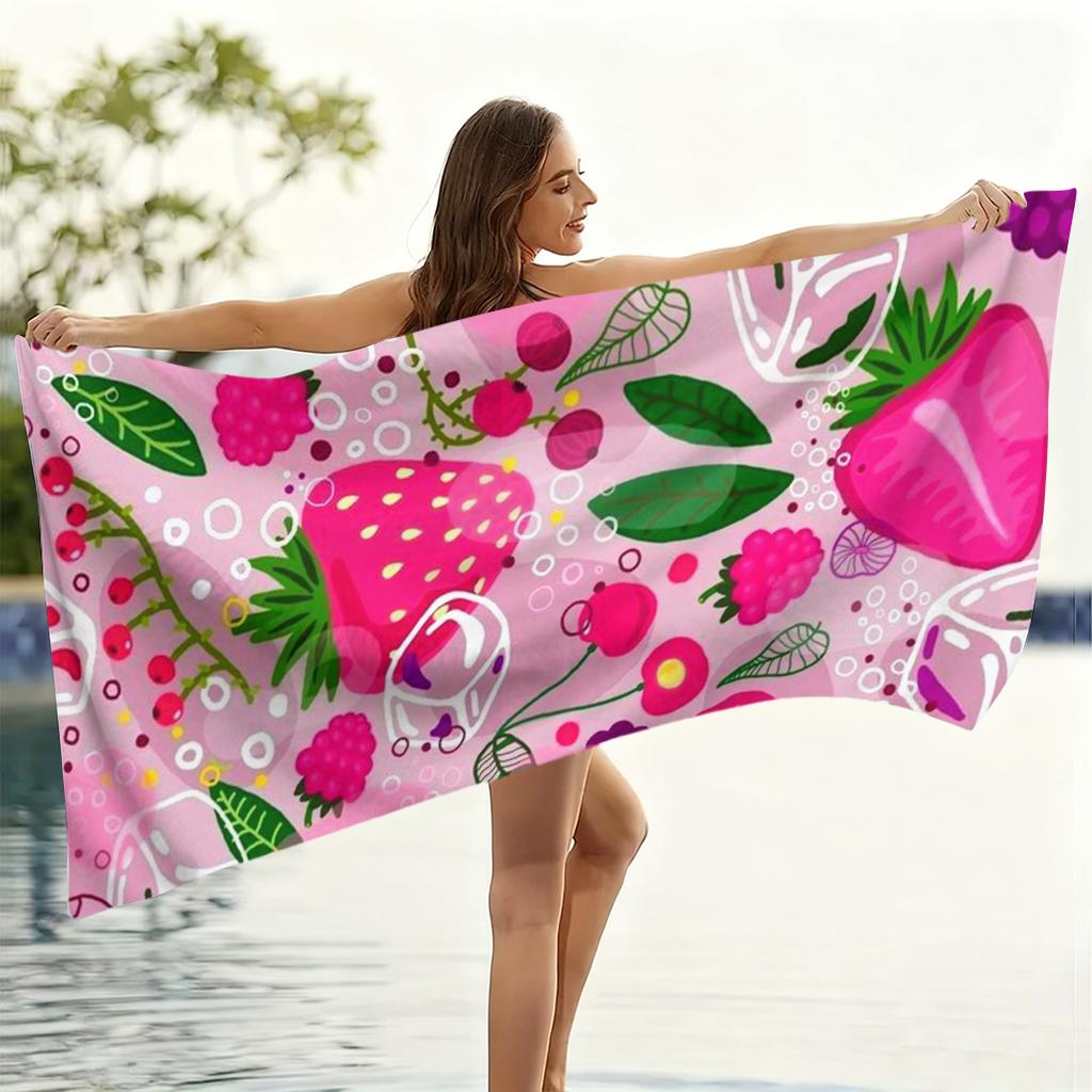 Summer Theme Beach Towel Quick-Drying Super Towel For Beach Pool Sport Yoga Gym Home Towel Gift For Friends Sand Free Towel