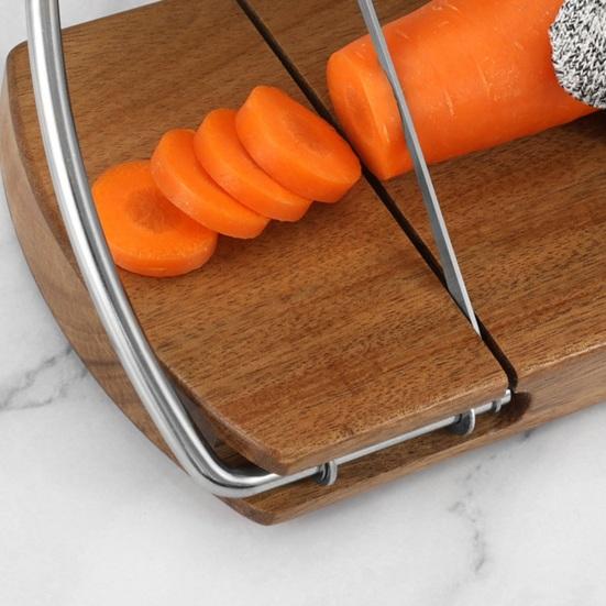 Wood Cheese Slicer with Stainless Steel Wire Adjustable Cheese Butter Cutter