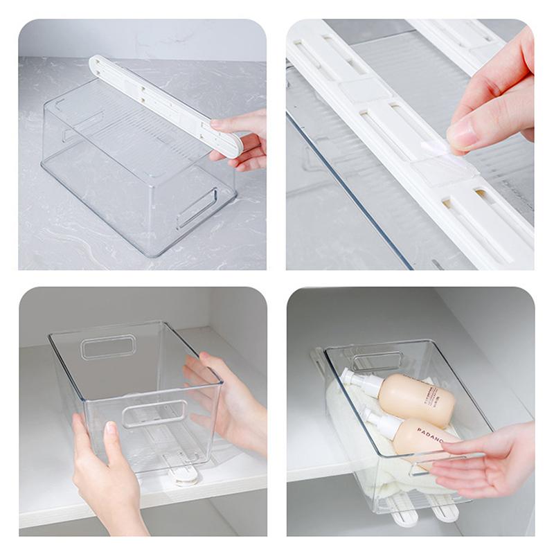 2 Adet/Set Beyaz Sürgüler Çekmece Sürgülü Raylar Mutfak Yatak Odası Dolabı İçin Sürgüler Çekmece Sepeti Çekme Rayı