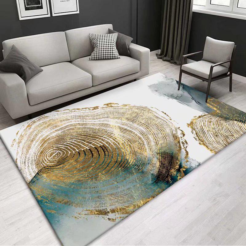 Modern Minimalist Cross-Border Carpet: Rectangular Rug for Living Room, Coffee Table, Bedroom, or Bedside.