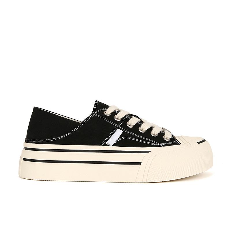 [sheii]~ Women's Shoes Spring and Summer Open Smile Platform Casual Canvas Board Shoes Women's White Shoes