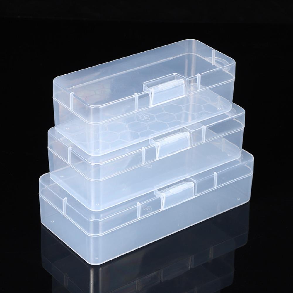 With Buckled Plastic Pencil Box Large Capacity Storage Box  School Stationery Supplies