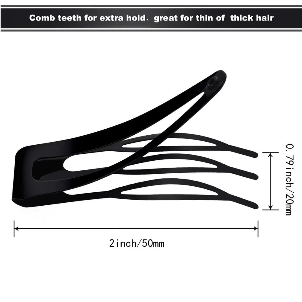 10 Pcs.Black Metal Hair Pins, HairClips, Women's Hair Styling Tool, for Every Day, Parties, Vacation, Broken Hair Fringe