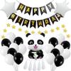 Cute Panda Balloon Set, Panda-shaped Birthday Party Theme Decoration