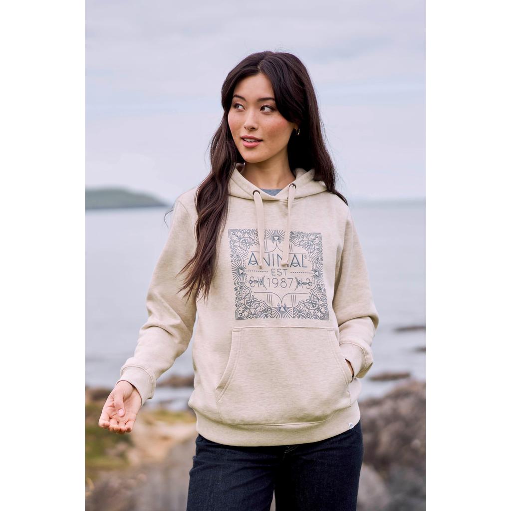 Animal Bio-Hoodie mit Maya-Grafikdruck für Damen/Damen