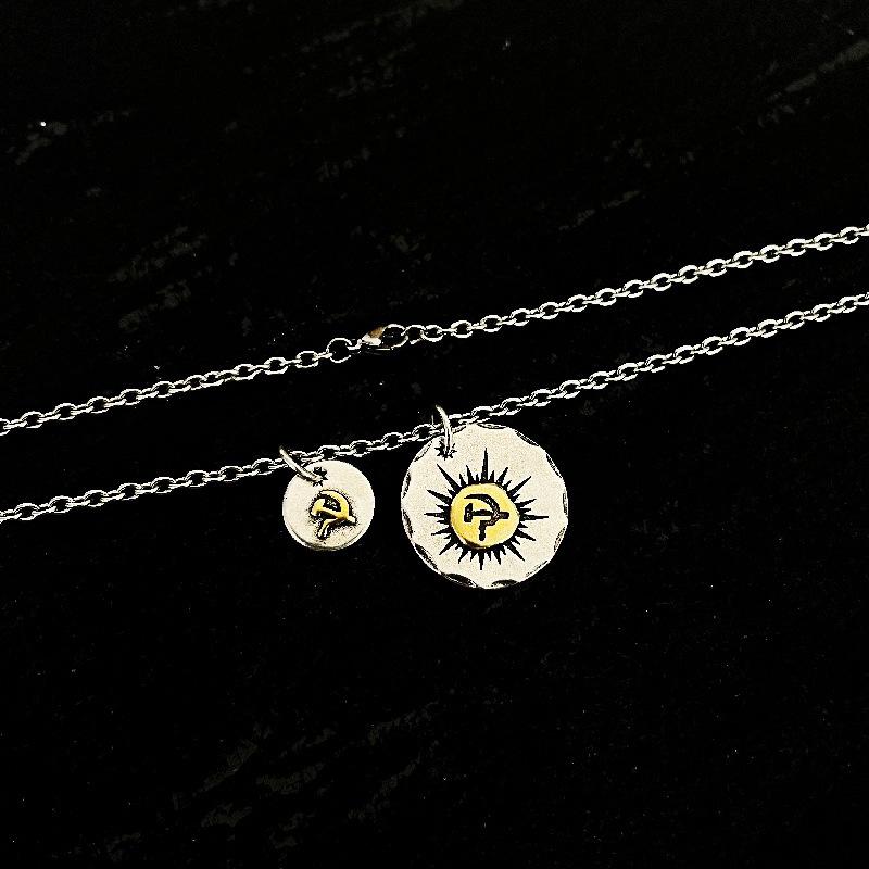 Xiangxu Ретро Молот и Серп Монета Ожерелье - Модный Мужской Хип-Хоп Подвеска