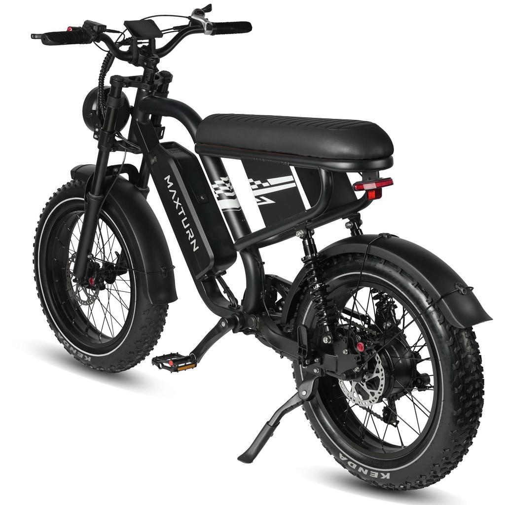 MAXTURN MX10 es una bicicleta eléctrica urbana de 500 W equipada con ruedas de 20 pulgadas, que ofrece una autonomía máxima de hasta 70 kilómetros.