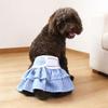 Skirt-style Checkered Style Female Dog Sanitary Pants, Leak-proof, Breathable Menstrual Pants, Anti-harassment Safety Pants