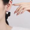Bow Zircon Ear Buckle Tide High-End Temperament Bead Earrings Tide Design Stud Earrings