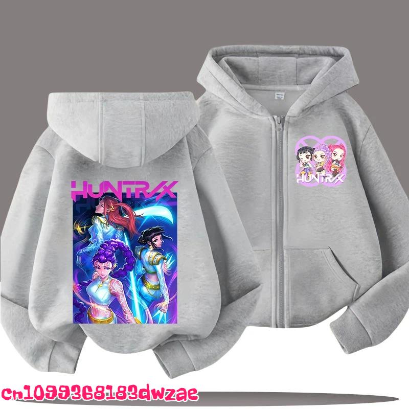 Modischer Anime Grafik Reißverschluss Hoodie Kinder Kapuzenpullover Jungen Mädchen Frühling Herbst Lässige Streetwear Jacke Kinderkleidung