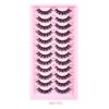 12 Pairs Of Man-Made Fiber False Eyelashes, Multi-Layer Curl Dd Big Curl Eyelashes