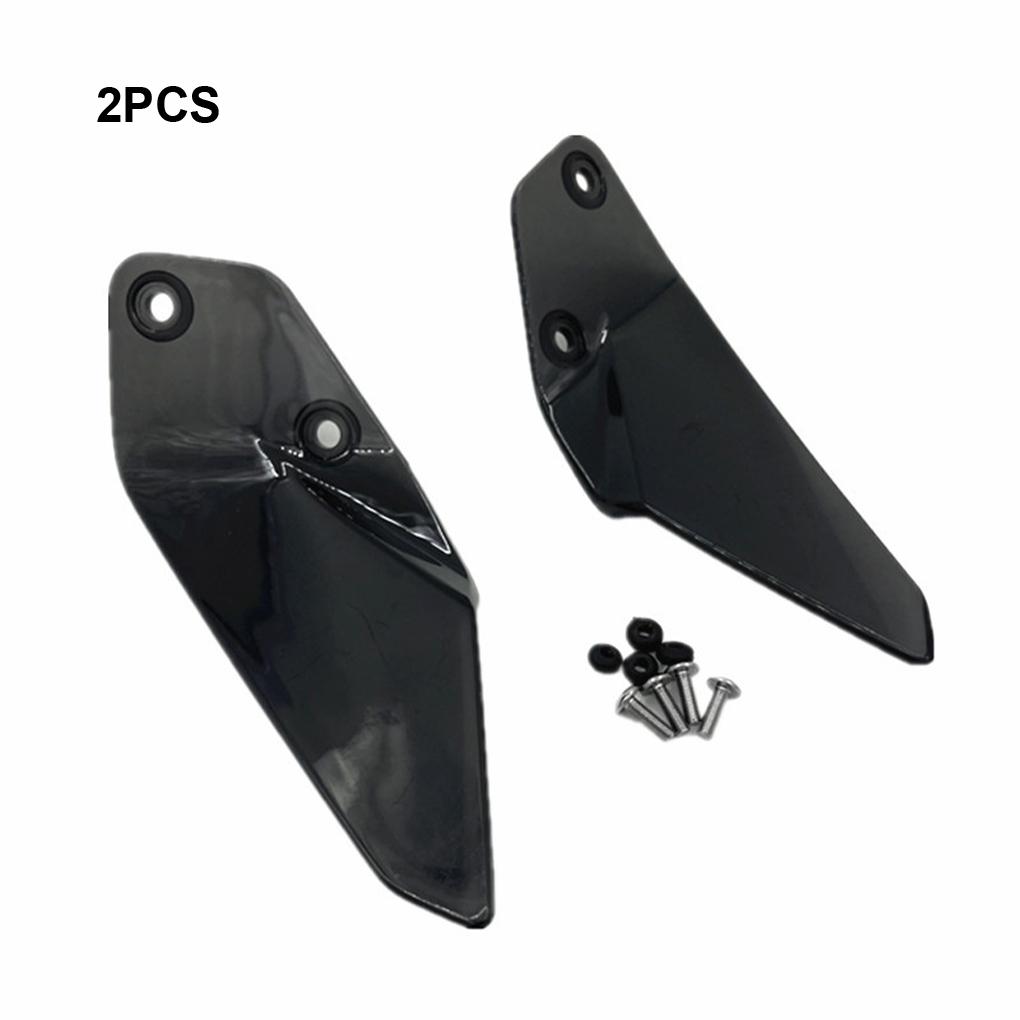 2x Gray Side Windshield Windscreen Panel Durable And Adjustable For Extra Stability Durability