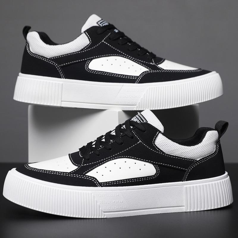 Autumn Panda Color Board Shoes, Low-top Platform Muffin Casual Shoes, High Street Plus Size