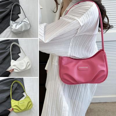 PU-Leder Kleine Umhängetaschen Für Damen Lässig Klassisch Vielseitig Damen Handtasche Einfache Mini-Tragetaschen Clutch Damen Unterarmtaschen