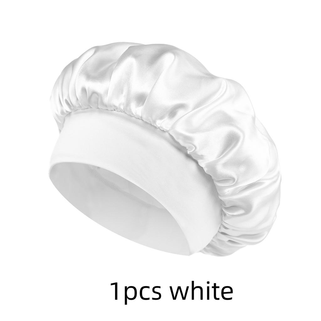 1/3/5/10pcs mix Satin Bonnet Silk Hair Bonnet for Sleeping Sleep Bonnets for Women Large Wide Soft Band Sleep Cap for Curly Hair