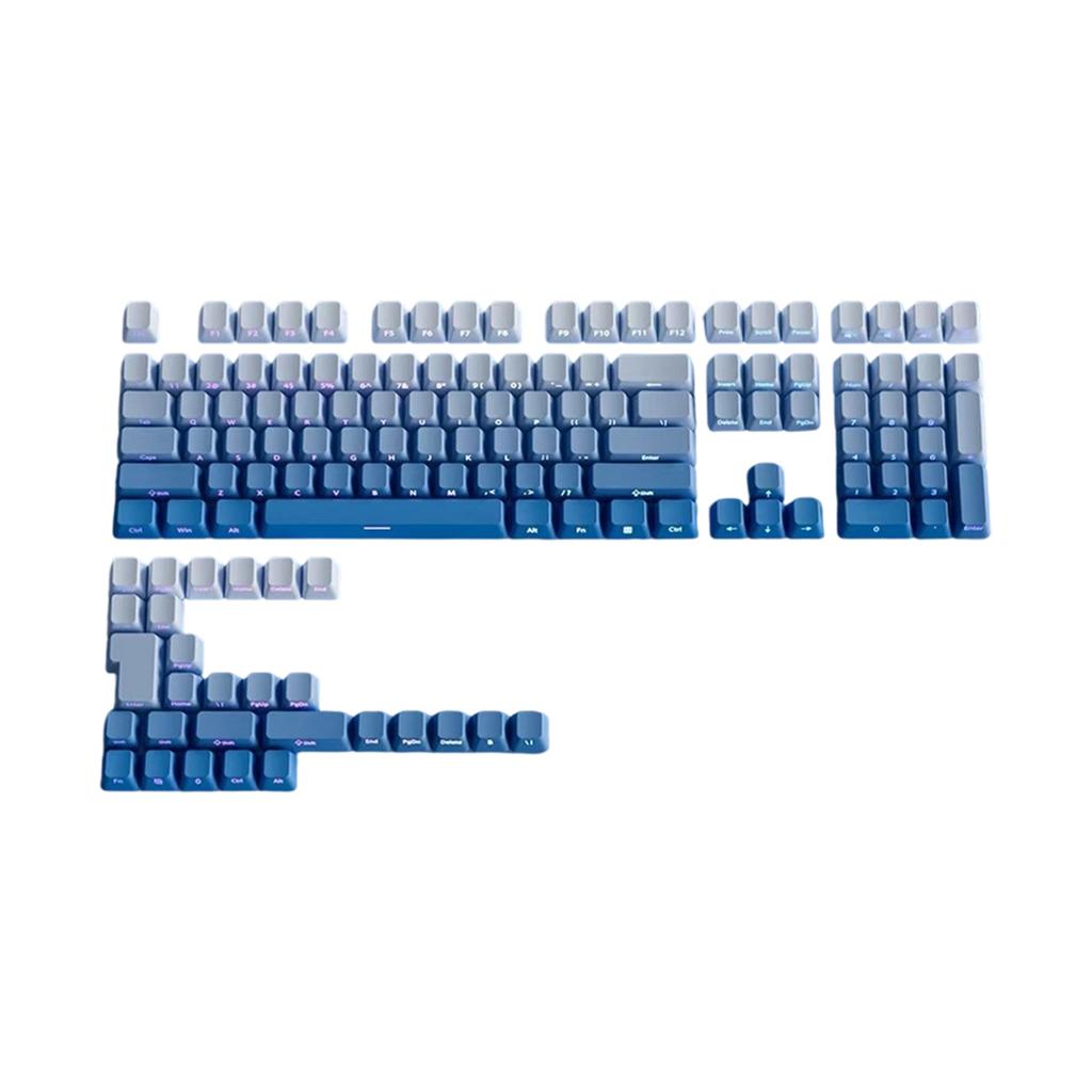 Gradation Keycaps Cartoon 133 Keys PBT Keycap Mechanical Keyboards Caps for 6.25U Keyboards Gaming Accessories