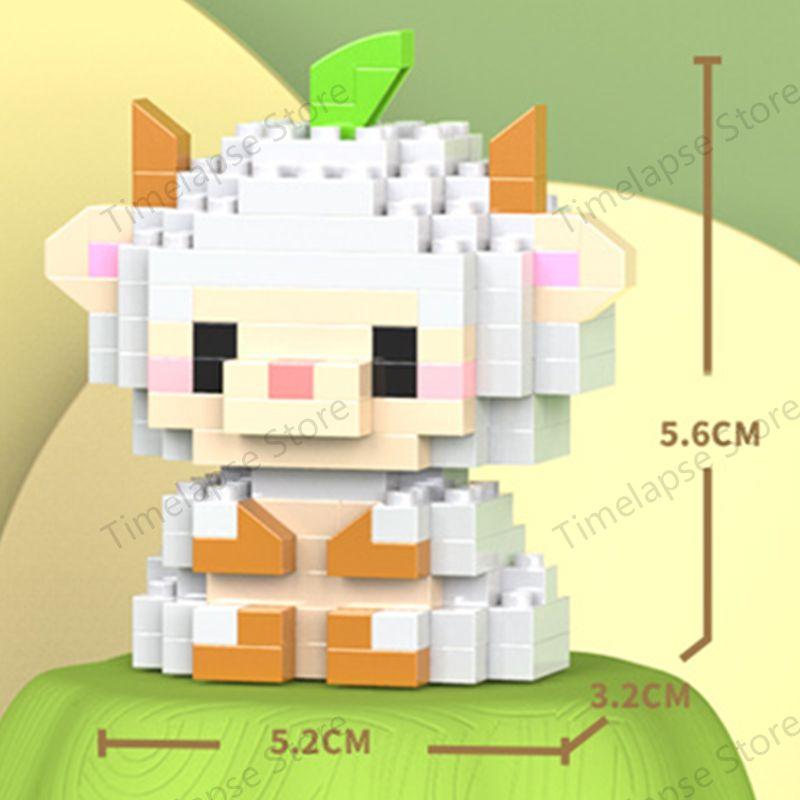 Diy Cute Animals Lion Corgi Dolphin Hamster Rabbit Dog Cats Fish Tanks Building Blocks Kit Girl Bricks Model Kids Toy Children