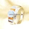 Opal Oval Cut Gemstone With 925 Sterling Silver Ring For Men's #B417 JL375683805086