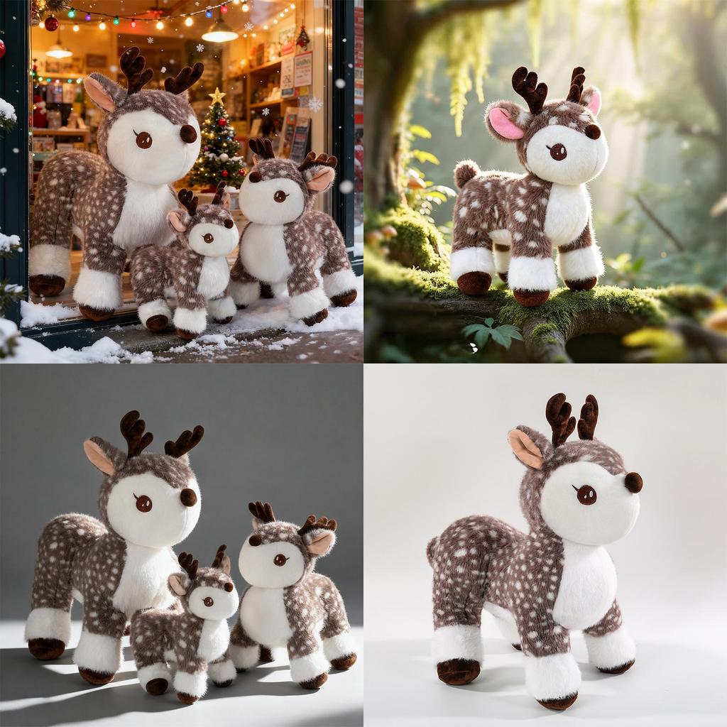 Plush Deer Toy With Pp Cotton Filling For Kids And Gift Giving