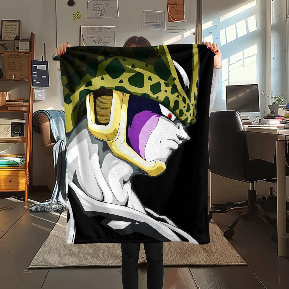 Dragon Ball character Print Flannel Blanket High quality Comfortable for All Seasons Home Decor Warmth and Comfort Perfect for Christmas Gifts