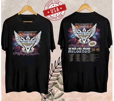 VÝPRODEJ!!! Tričko Triumph Band 50. výročí 2026 Tour, Rychlá doprava Unisex tričko