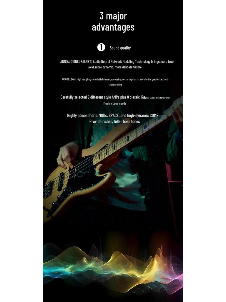 TANK-B Multi-functional Guitar and Bass Effects Pedalboard