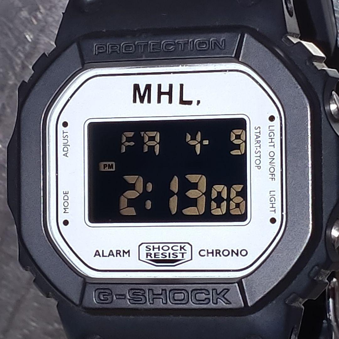 MHL. Black inverted LCD G-SHOCK CASIO DW-5600 collaboration