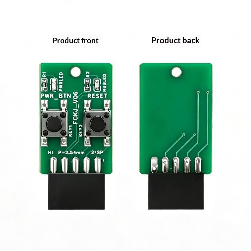 9Pin Desktop PC Power Reset Switch Module LED Indicator Motherboard Header for DIY Build Upgrade