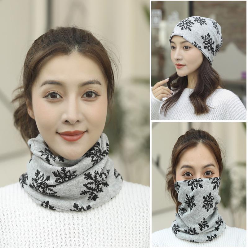 

Женский многофункциональный снуд большого размера: Зимний бафф для шеи и многофункциональный шарф-повязка на голову 55-63 cm