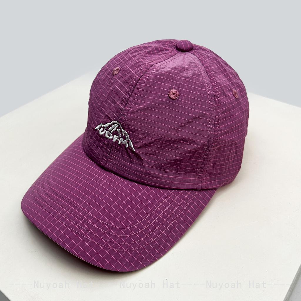 Quick-dry Embroidered Mountain Letters Baseball Hats Sunshade Plaid New Men Women Versatile Outdoor Fashion Peaked Caps Personal