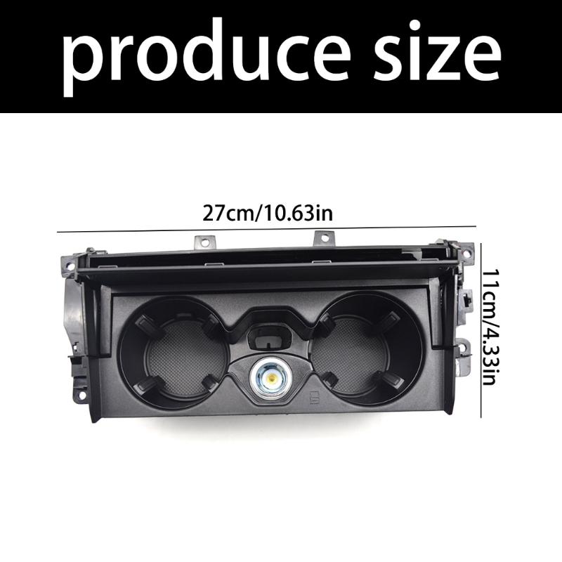 Ergonomic Front Seat Drink Holder Container Rack 4KD862533 For Vehicles Heavy Duty Plastic Cup Holder Tool Less Mounting