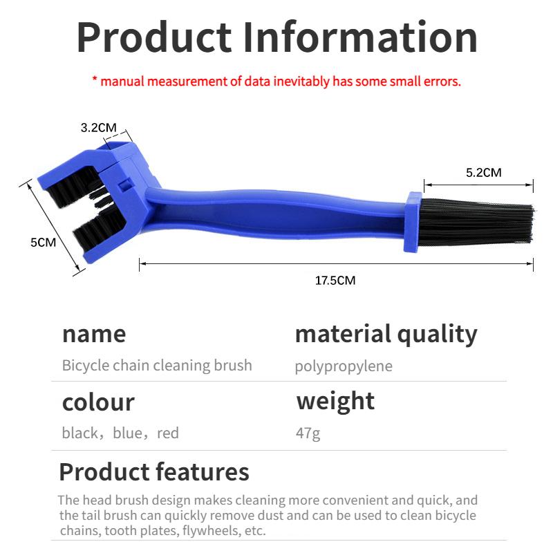 Motorcycle Parts Motorcycle Chain Brush Cleaner Plastic Bicycle/Moto Brush Clean Chain Cleaner Outdoor Scrubber Road Care Tools