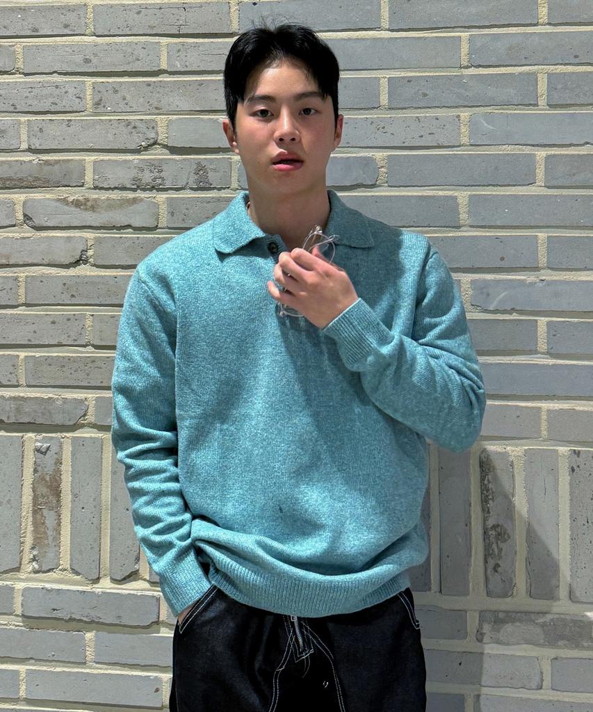 MINDBRIDGE [Air Wool] Alpaca Collar Semi-Overfit Knit - 3 Colors