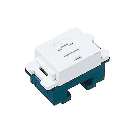 

Panasonic embedded telephone modular jack 6 poles 4 cores ceramic white WNT15649CW