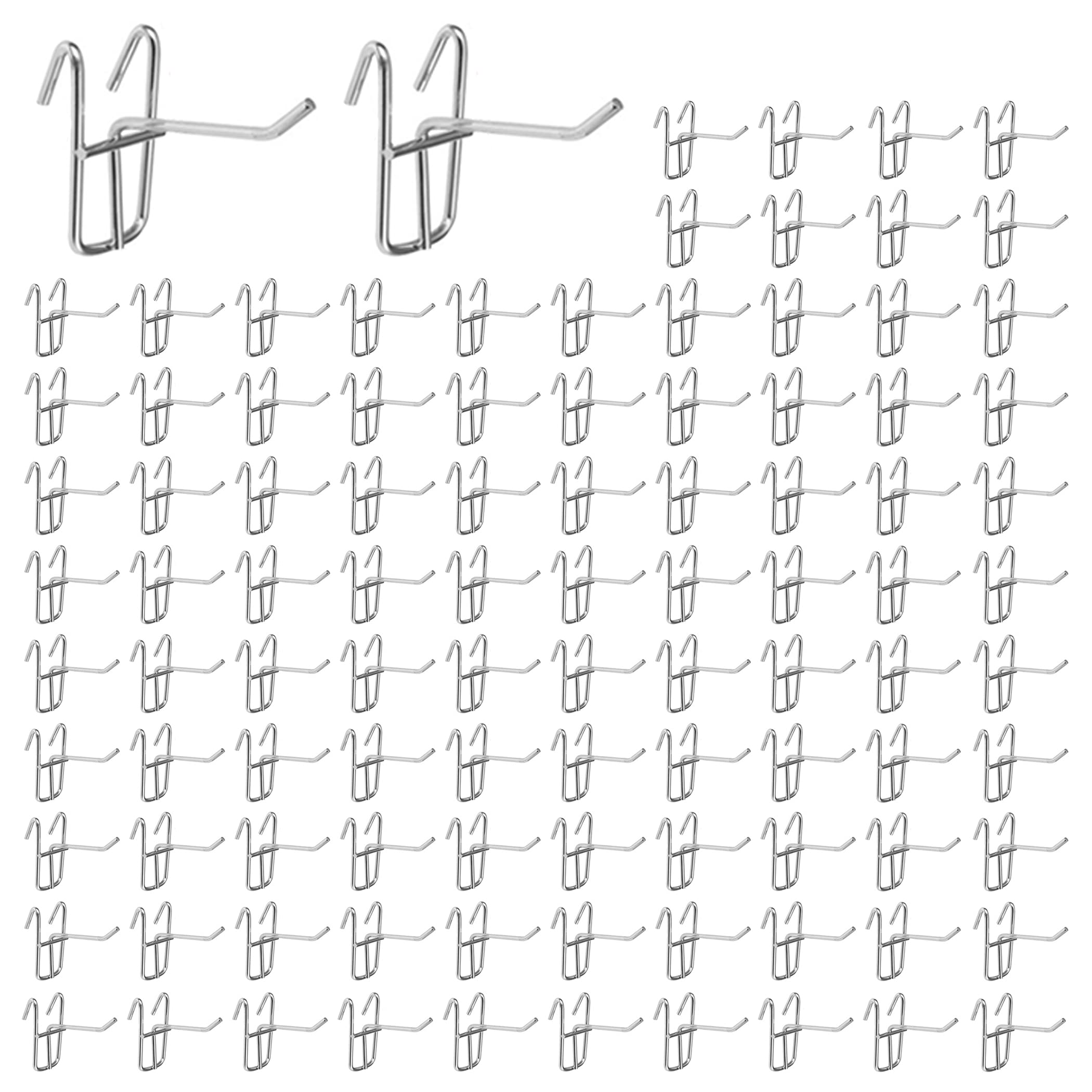 nullie Net Hooks 50mm Mesh Panel Wire Net Hanger 100-Pack