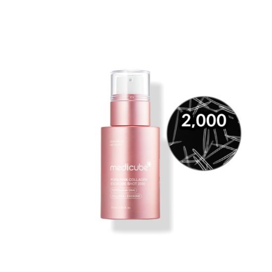 Medicube PDRN Pink Collagen Exosome Shot Ampoule 2000 Pore-Care & Revitalizing Serum 30ml