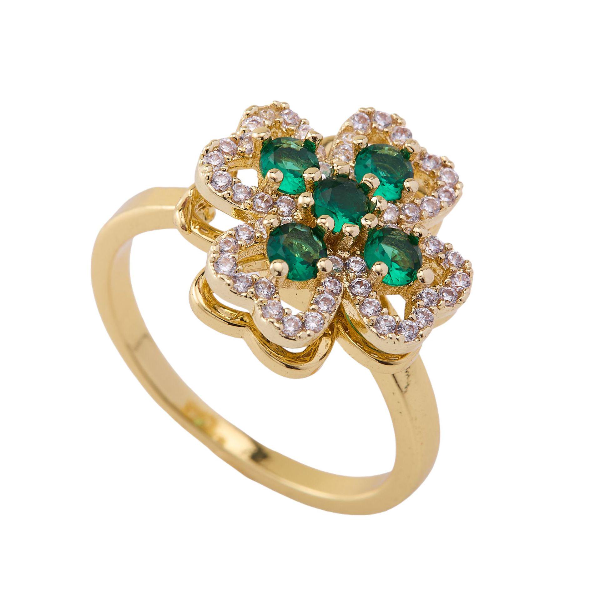 

Luxury Rotatable Zircon Index Ring for Women with Personality Adjustable