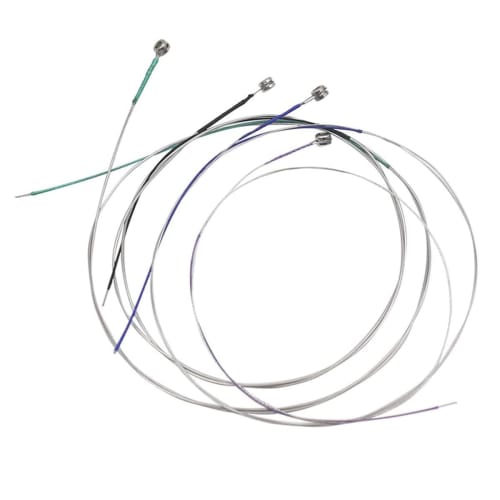 Two Full Sets of E, A, D, and G Strings for 4/4 Violins, Stainless Steel Replacement Strings, Compatible with Violins, Long-Lasting Replacement Parts
