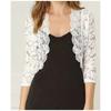 Women Cardigan Ladies Lace Vest Tops Short Vest Collarless Cardigan Lace Shirt