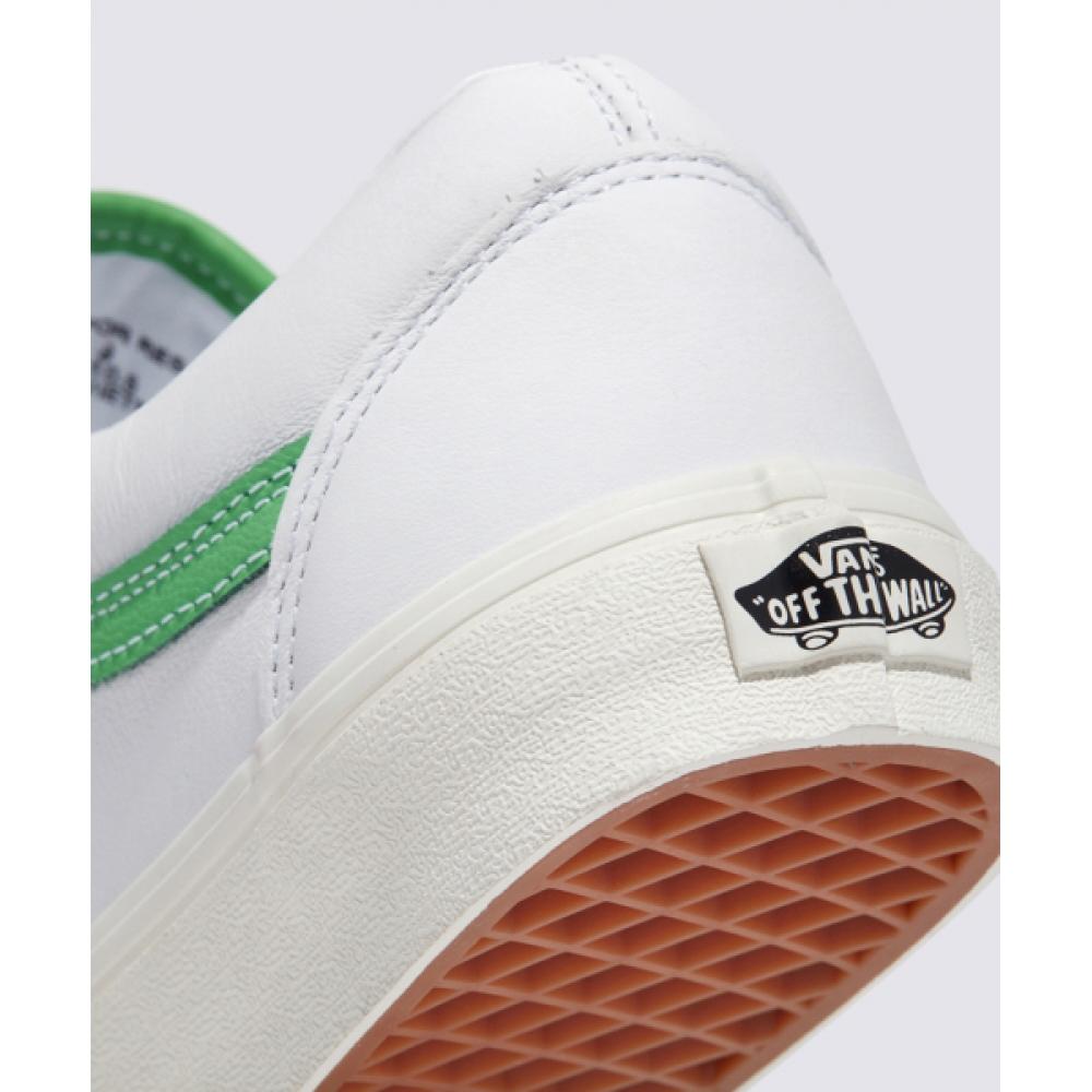 Vans Old School Leather White Green Vn000cr5wgr1