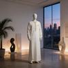 Middle Eastern Polyester Long Robe For Costume And Cultural Events