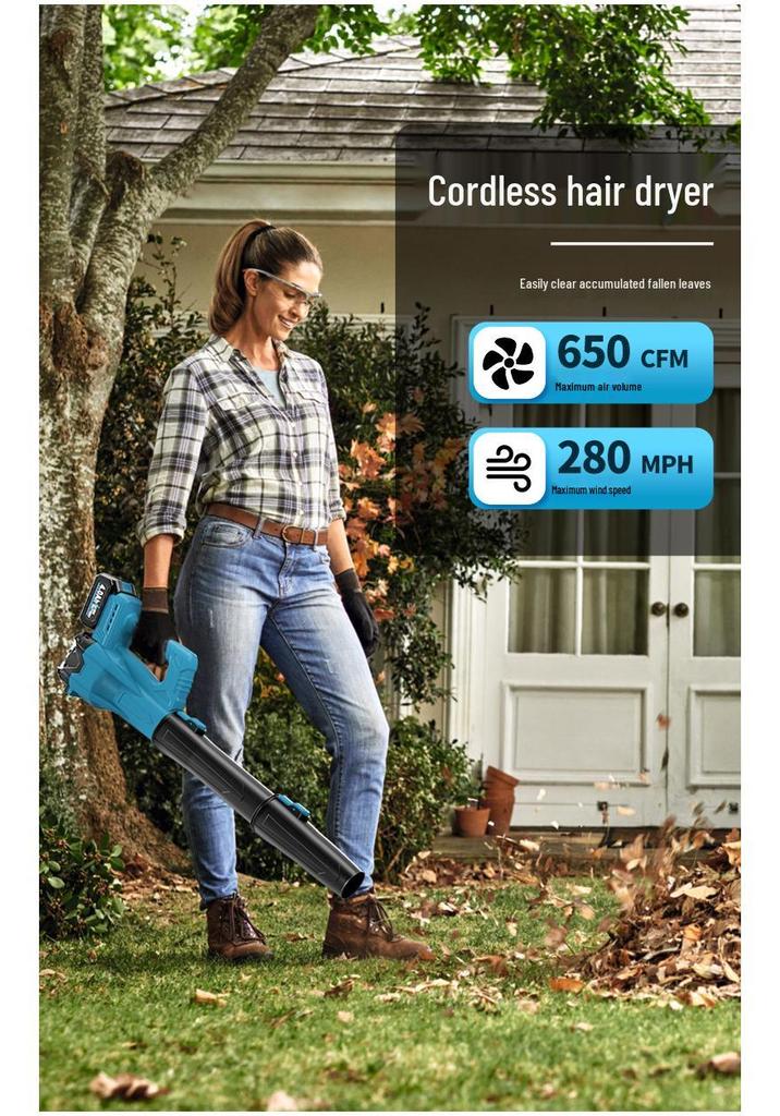 Industrial-Grade Powerful Electric Snow and Leaf Blower with Turbine Fan