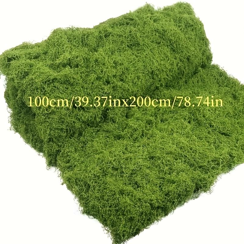 Large Artificial Moss Mat - Lush Green Foliage for Indoor/Outdoor Landscape Beautification, Easy Cutting, Realistic Texture,  Moss Decor