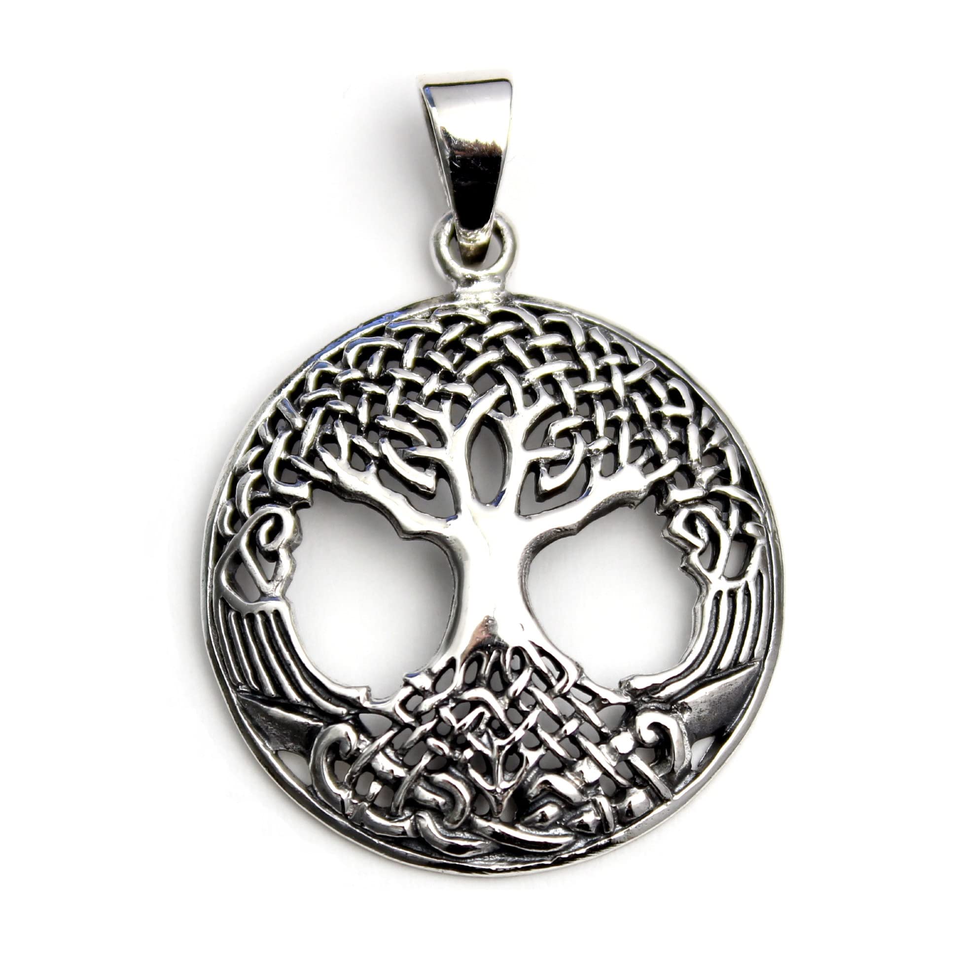 

[World Accessories Carmelo] Christian Tree of Life Sterling Silver 925 Pendant Top