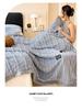 2025 Golden Turtle Velvet High-Weight Flannel Blanket - Double Size, Multifunctional, Luxurious Nap Blanket
