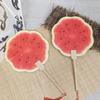 Hand-painted Double-sided Peach Fruit Round Fan Set (5 Pcs)